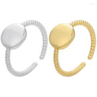Cluster Rings Zhukou Simple Bohemian Geometric для женщин Золотая цветовая нить круглый