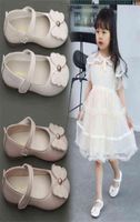 Sapatos de garotas crianças festa princesa vestido de couro meninas de neve sandals sandals wedding salto bailarina