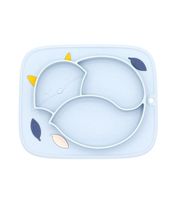 Baby Silicon Bowls Food Grade F￼tterung Kinder -Cartoon -Saugn Nicht -Slip -Training 211021