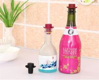 Personalized Soft Silicone Top Hat shape Wine Bottle Stopper...