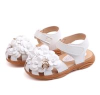 Sandalias de bebé 16 años Niña Princesa Zapatos Baotou Summer Children zapatos para niños pequeños Sandalias huecas suaves Fla 220621