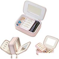 Jewelry Boxes Small Jewelry Box Double Layer Travel Organize...