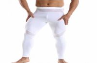 MEN039S Termal iç çamaşırı Erkekler Uzun Johns Yaz Buz İpeksi Mesh Pantolon Nefes Alabaş Yumuşak Uyku Giyim Dipleri Sıkı Erkek Taytlar PAJ5704277