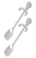 Spoons 2Pcs Stainless Steel Coffee Stirring Spoon Creative D...