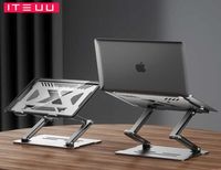 Tablet PC Stand 3Layer Masaüstü Dizüstü Dizüstü Dizüstü Bilgisayar Stand Desteği Katlanabilir yükseltici alüminyum taban MacBook iPad Pro Tutucu Ayarlanabilir