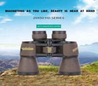 Teleskop dürbünleri 20x50 HD askeri binoküler lll gece görüşü yüksek netlik optik lens av yürüyüşü dağcılık için