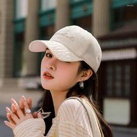 Caps de bola versão coreana do boné de beisebol feminino verão e outono malha suportshade chapéu de secagem rápida bordada respirável
