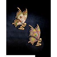 핀 브로치 빈티지 나비 날개 요정 브로치 품질 에나멜 여성 브로치 핀 2 색 2021 천사 디자이너 보석 선물 선물 드로 DHXA0