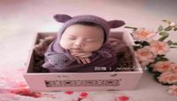 Gaps Hats Angora Teddy Bear Bonnet Juguete de juguete Purple Knitt Clughed Lovely Baby Animal Pogray Poggy221018