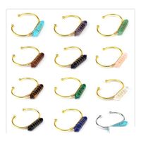 BUFF Natural Gemstone Ponto Hexagonal Bracelete para mulheres meninas Madeir
