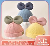 Caps Hats 2022 New Cartoon Mouse Baby Beanies Winter Thickrn...
