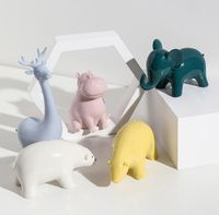 Cerámica simple moderna Linda decoración de animales creativos para niños