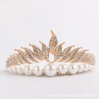 Cabeças lindas da coroa européia e americana Tiara Princesa Ryal Wedding Accessories Dress Dress