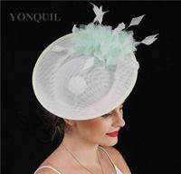 Headpieces Elegant Bride Wedding Fasscinator Hat Hairpin Wom...