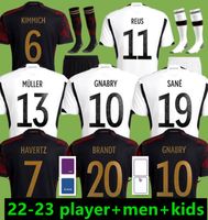 22 23 Hummels Soccer Jersey Fans Player الإصدار 2022 2023 KROOS GNABRY WERNER DRAXLER REUS MULLER GOTZE FOURCHING MENAREIES MENT KIRDS KID