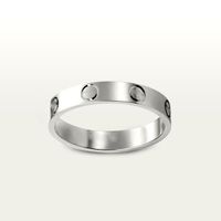 Carti Love Screw Ring Jewlery Designer para homens homens anéis de casamento de noivado Versão estreita de luxo