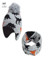 Set di sciarpa da cappello da bambino invernale a maglia da bambino per le orecchie del berretto da bernomerba per bambini morbidi per bambini set di neonati per neonati 220105