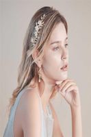 Copricapo alla moda alla moda ghiottonaggio oro barocco barocco Crystal copricapo di copricapo regina tiara per copricapo gioiello per capelli accessori per capelli