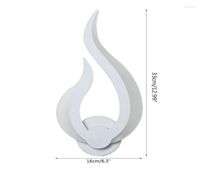 Lampes murales 2022 LED LED LAMPE MODERNE LAMPE ACRYLIQUE CONCE 10W AC90260V FLAME FLAME INDOOR SALLE DE SALLE CHAMBRE ART HALLWAY