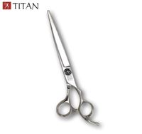 Hair Scissors Titan 7 polegadas Bola de barba parafuso profissional Cut Scissos Cut Scissos