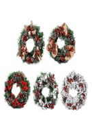 Exquisite Christmas Garland Hanging Wreath Door Indoor Outdo...
