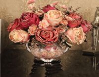 Vasi europei di lusso in ceramica di lusso Vasearhificial Peony Flower Bouquet Figurine American Living Room False Pt Crafts Decoration Art Art Arte