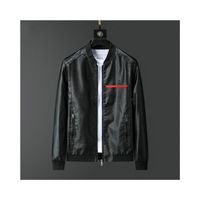 Mens designer Men' s Leather Jackets Faux Leather Parka ...