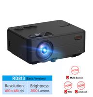 Mini Projector 2800 Lumen Native 1280 × 720p LED WiFi WiFi Display Sync Display Beamer TV 3D Video Projector Cinema