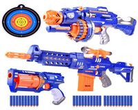 Toyadores de pistola Pistola de juguete de 65 cm para dardos nerf balas de cabeza de agujero hueco suave recarga dardos balas de juguete espuma bala de chupas para niños nerf