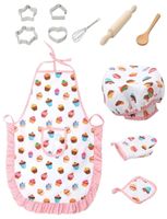 Toy Cake Apron Role Play Kitchen Cooking Baking Girls Cooker...