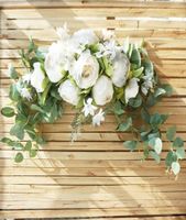 Artificial wreath door threshold flower DIY wedding home liv...
