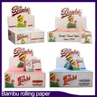 Papel Bambu Acessórios clássicos e cigs clássicos regulares Pequeno tamanho de cânhamo puro Big Bambu Cigarette vs Raw Rolling Papers