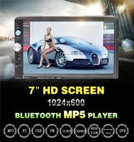 7023d 2din 7inch Bluetooth HD Car MP5 Player Reader Radio Charge Fast com c￢mera de carro est￩reo MP5 Player
