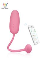 Nxy ovos m￡gica movimento de movimento de kegel bola de wireless App Controle remoto Smart ben wa vagina aperte o brinquedo sexual de treinamento para mulher 0111