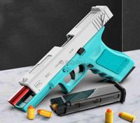 Giocattoli per pistola Nuovo guscio di pistola Eiezione giocattolo aria pistola aria aria blaster lanciatore di modelli di tiro continuo per adulti ragazzi cs compleanno