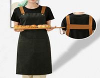Aventais de lona impermeável Avental de cozinha cozinha lojas de chá restaurante de trabalho roupas de logotipo personalizado impressão