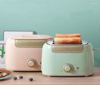 Ekmek Yapımcıları Ev Yavaşça Tost Makinesi 2 Dilim Yuvası Otomatik Sıcak Çok Fonksiyonlu Kahvaltı Makinesi 680W Tost Maker EU Bize