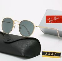 2022 Luxury Designer Ray Band Gafas de sol para hombres Mujeres Medio marco Piloto Gafas Sol Classic Fashion Eyewear Lunettes de alta calidad de Soleil Pour Femmes