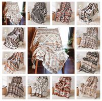 Camping Outdoor Blanket Bohemia Style Knitted Throw Blankets Sofa Cover Delicate Scarf Travel Blankets