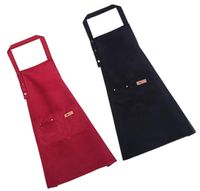 Aprons 2 Pcs Stainresistant Housework Dacron Painting With Buttons