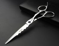 Tesoura de cabelo 656 polegadas Japão 440c Alta dureza Profissional Hairdressing Shape Cutting Tool