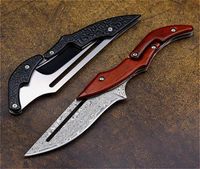 Новые 67 слоев VG10 Damascus Steel Knives Tactical Hunting Mechanical складной нож Фиксированный лезвие.