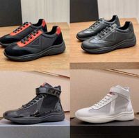 New America's Cup Bike Fabric Sneakers Mens Platform Zapatos Dise￱ador de cuero de patente Mesh de goma Suella de lujo Trabajadores de lujo zapatos casuales al aire libre con caja no53