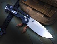 AD15 Sobrevivência Tactical dobring Knife S35VN Ponto de gota de cetim Blade Black G10 T6061 Holding304666190742