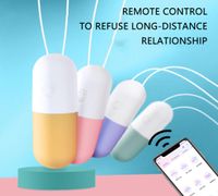 Tipo de cápsula Ovo vibratório App Smart Remote Control Supplies sexuais dedicados para orgasmo e masturbação Ferramenta sexual feminina Bluetooth y