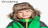 Caps chapéus de inverno à prova de vento garotos aquecidos e quentes do vento ushanka neve macia e orelha -ouvido russo para meninos meninos garotos de aviador w221