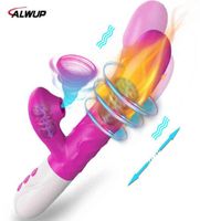 Vibrateur de succion de gode de pouss￩e automatique pour les femmes clitoris stimulatrice vide clitothes sexe toys adultes vibrateurs f￩minins 22042