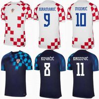 2022 Modric Croacia Jerseys Perisic Lovren Majer Kovacic Kramaric Football camisas mensais Brozovic vlasic pasalic budimir uniform nacional kit infantil