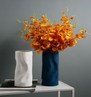 Vasen kreative Keramik Vase Blume für Wohnzimmer Dekoration Farbeingang TV -Schrank Desktop Home Ornamente