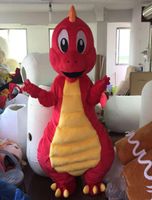 2019 Factory New Blue Red Dinosaur Mascot Costume Dino per adulti da indossare